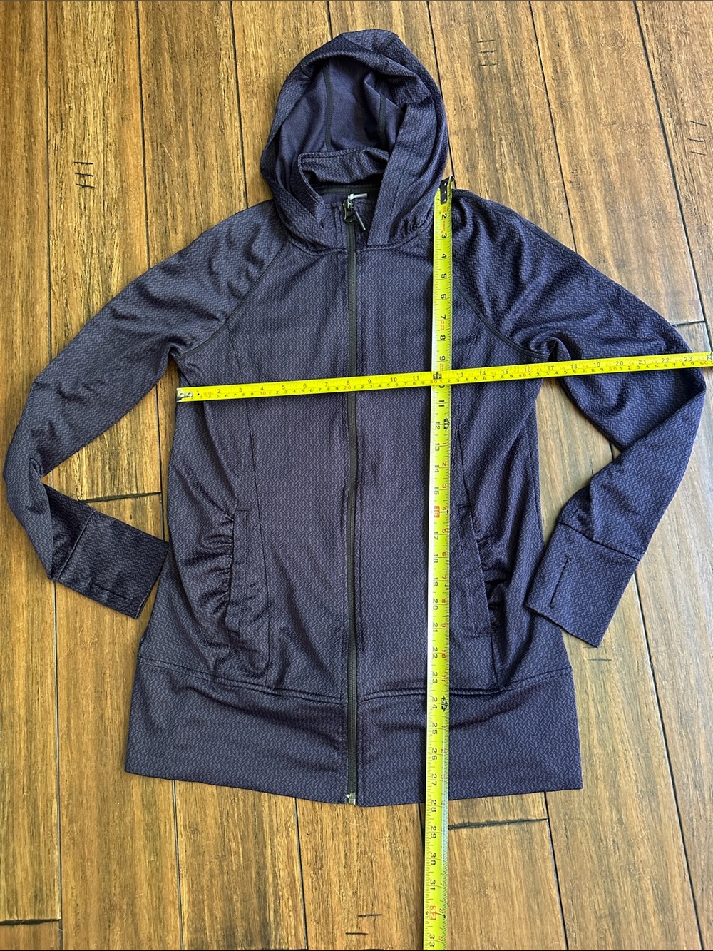 Mondetta Women's Dark Navy Full-Zip Hooded Utility Jacket